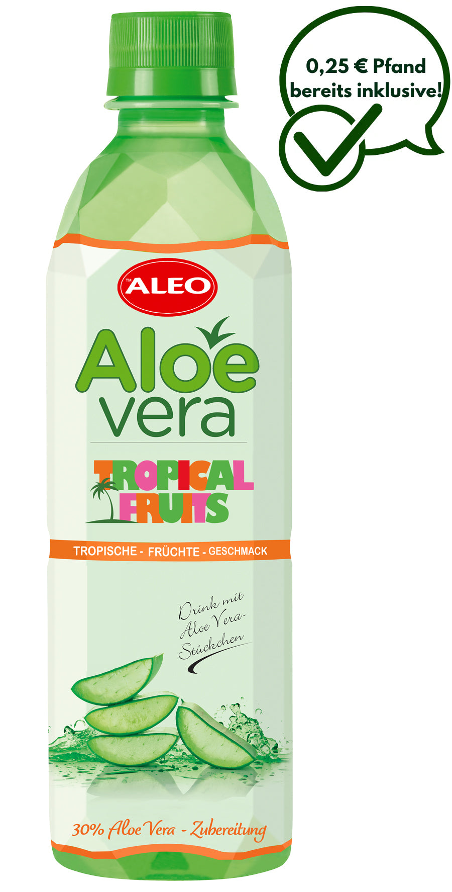 ALEO Aloe Vera Tropische Früchte 0,5L – ALEO Aloe-Vera-Getränke