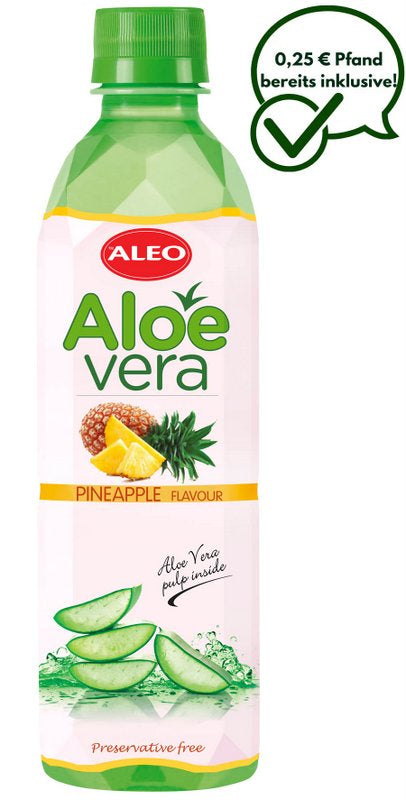 ALEO Aloe Vera Ananas 0,5L – ALEO Aloe-Vera-Getränke