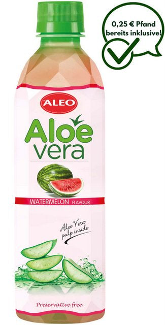 aloe vera wassermelone ALEO Aloe Vera Wassermelone 0,5L – ALEO Aloe-Vera-Getränke