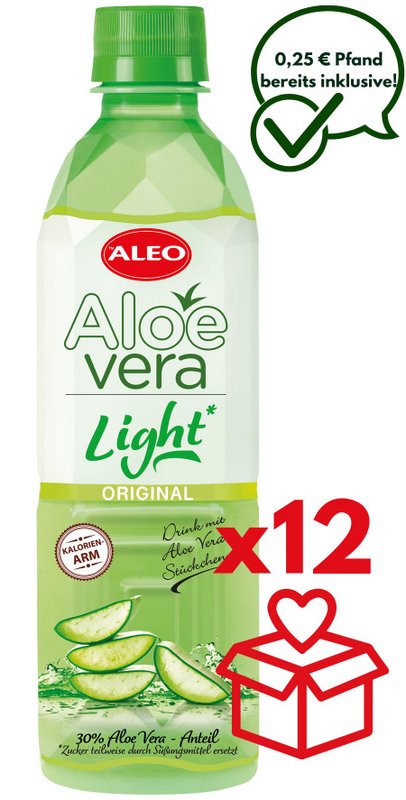 ALEO Aloe Vera Light 0,5L – ALEO Aloe-Vera-Getränke