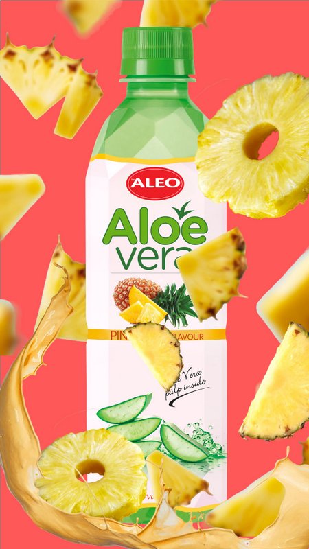 aloe vera ananas ALEO Aloe Vera Ananas 0,5L – ALEO Aloe-Vera-Getränke