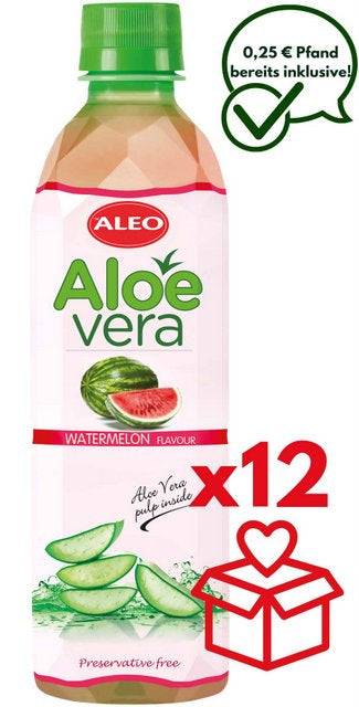 ALEO Aloe Vera Wassermelone 0,5L – ALEO Aloe-Vera-Getränke